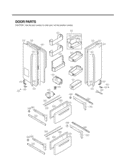 DOOR PARTS Diagram and Parts List for LMX25986ST ASTCNA3 LG Refrigerator