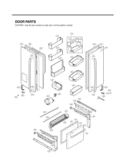 DOOR PARTS Diagram and Parts List for LFX25976SB AWBCNA6 LG Refrigerator