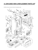 EXPLODED VIEW & REPLACEMENT PARTS LIST Diagram and Parts List for LMX28988ST ASTCNA5 LG Refrigerator
