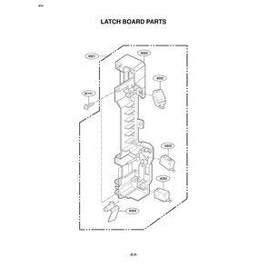 Section 5 Diagram and Parts List for LMV1825SB ABKELGA LG Microwave Oven Combo