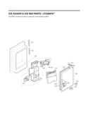 ICE MAKER & ICE BIN PARTS Diagram and Parts List for LFX28978SB AWBCNA5 LG Refrigerator