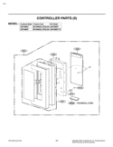 TECHNICAL CARD CONTROLLER PARTS II Diagram and Parts List for LMV1680ST CS1ELGA LG Microwave