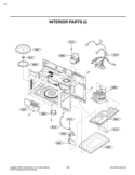 INTERIOR PARTS I Diagram and Parts List for LMV1680ST CS1ELGA LG Microwave