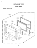 EXPLODED VIEW DOOR PARTS Diagram and Parts List for LMVH1711ST ASBELGA LG Microwave