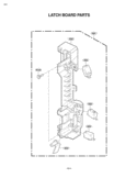 LATCH BOARD PARTS Diagram and Parts List for LMVH1711ST ASBELGA LG Microwave