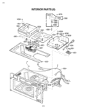 INTERIOR PARTS II Diagram and Parts List for LMVH1711ST ASBELGA LG Microwave