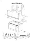 INSTALLATION PARTS Diagram and Parts List for LMVH1711ST ASBELGA LG Microwave