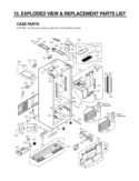 EXPLODED VIEW & REPLACEMENT PARTS LIST CASE PARTS Diagram and Parts List for LFX31915ST ASTCNA0 LG Refrigerator