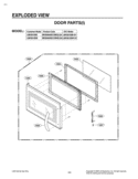 EXPLODED VIEW DOOR PARTS Diagram and Parts List for LMV2015SW CWHELGA LG Microwave