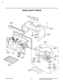 OVEN CAVITY PARTS Diagram and Parts List for LMV2015SW CWHELGA LG Microwave