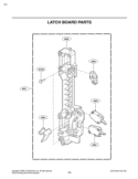 LATCH BOARD PARTS Diagram and Parts List for LMV2015SW CWHELGA LG Microwave