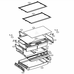Refrigerator Parts Diagram and Parts List for LBC24360SW ASWCNA1 LG Refrigerator