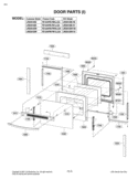 DOOR PARTS I Diagram and Parts List for LRE3012SB FB1LLGA LG Range
