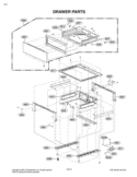 DRAWER PARTS Diagram and Parts List for LRE3012SB FB1LLGA LG Range