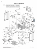 CAVITY PARTS IV Diagram and Parts List for LRG3091SB FB1ELGA LG Range