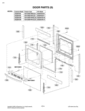 DOOR PARTS II Diagram and Parts List for LRG3091SW FWHELGA LG Range