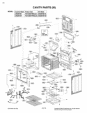 CAVITY PARTS III Diagram and Parts List for LRG3091SW FWHELGA LG Range