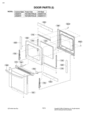 DOOR PARTS I Diagram and Parts List for LRG3091ST FS1ELGA LG Range