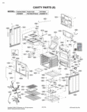 CAVITY PARTS II Diagram and Parts List for LRG3093ST FS1ELGA LG Range