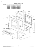 DOOR PARTS II Diagram and Parts List for LRG3093SW FWHELGA LG Range