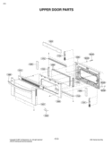 UPPER DOOR PARTS Diagram and Parts List for LDE3011ST FSTLLGA LG Range