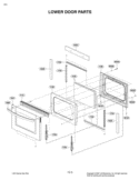 LOWER DOOR PARTS Diagram and Parts List for LDE3011ST FSTLLGA LG Range