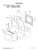 DOOR PARTS Diagram and Parts List for LRG3097ST FS1ELGA LG Range