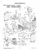 CAVITY PARTS IV Diagram and Parts List for LRG3095SB FB1ELGA LG Range