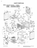 CAVITY PARTS III Diagram and Parts List for LRG3095SW FWHELGA LG Range