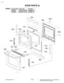 DOOR PARTS I Diagram and Parts List for LRG3095ST FS1ELGA LG Range