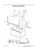 INSTALLATION PARTS Diagram and Parts List for LMV1813SW CW1ELGA LG Microwave