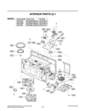 INTERIOR PARTS Diagram and Parts List for LMV1813SB CBKELGA LG Microwave