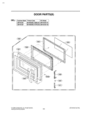 DOOR PARTSII Diagram and Parts List for LMV1813ST CS1ELGA LG Microwave