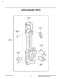 LATCH BOARD PARTS Diagram and Parts List for LMV1813ST CS1ELGA LG Microwave
