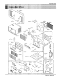 Service Manual Exploded View Diagram and Parts List for LW1812ERS AWYAUSH LG Air Conditioner