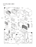 EXPLODED VIEW Diagram and Parts List for LT101CNR AWYBUSH LG Air Conditioner