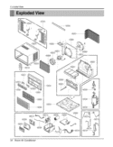 Room Air Conditioner Exploded View Diagram and Parts List for LW1010ER UWC101LDMK3 LG Air Conditioner