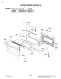 UPPER DOOR PARTS I Diagram and Parts List for LDE3017ST FS1LLGA LG Range