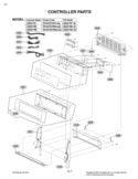 CONTROLLER PARTS Diagram and Parts List for LDE3017ST FSTLLGA LG Range