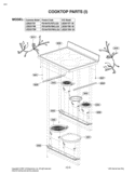 COOKTOP PARTS I Diagram and Parts List for LDE3017ST FSTLLGA LG Range