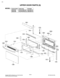 UPPER DOOR PARTS II Diagram and Parts List for LDE3015SB FBKLLGA LG Range