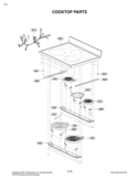 COOKTOP PARTS Diagram and Parts List for LDE3015ST FSTLLGA LG Range