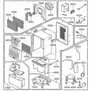 Part Location Diagram of 3831A20079B LG ESCUTCHEON
