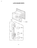 LATCH BOARD PARTS Diagram and Parts List for LMV1314W AW1ELGA LG Microwave