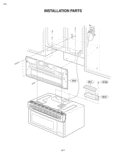 INSTALLATION PARTS Diagram and Parts List for LMV1314W AW1ELGA LG Microwave