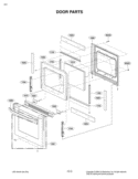 DOOR PARTS Diagram and Parts List for LSRG309ST FS1EVKG LG Range