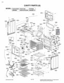 CAVITY PARTS II Diagram and Parts List for LSRG309ST FS1EVKG LG Range
