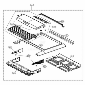 Plate Assembly Diagram and Parts List for DLEX5000V ASSEEUS LG Dryer