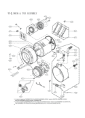 DRUM & TUB ASSEMBLY Diagram and Parts List for WM2650RD ACREEUS LG Washer