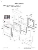 DOOR PARTS I Diagram and Parts List for LRE3023ST FSTLLGA LG Range